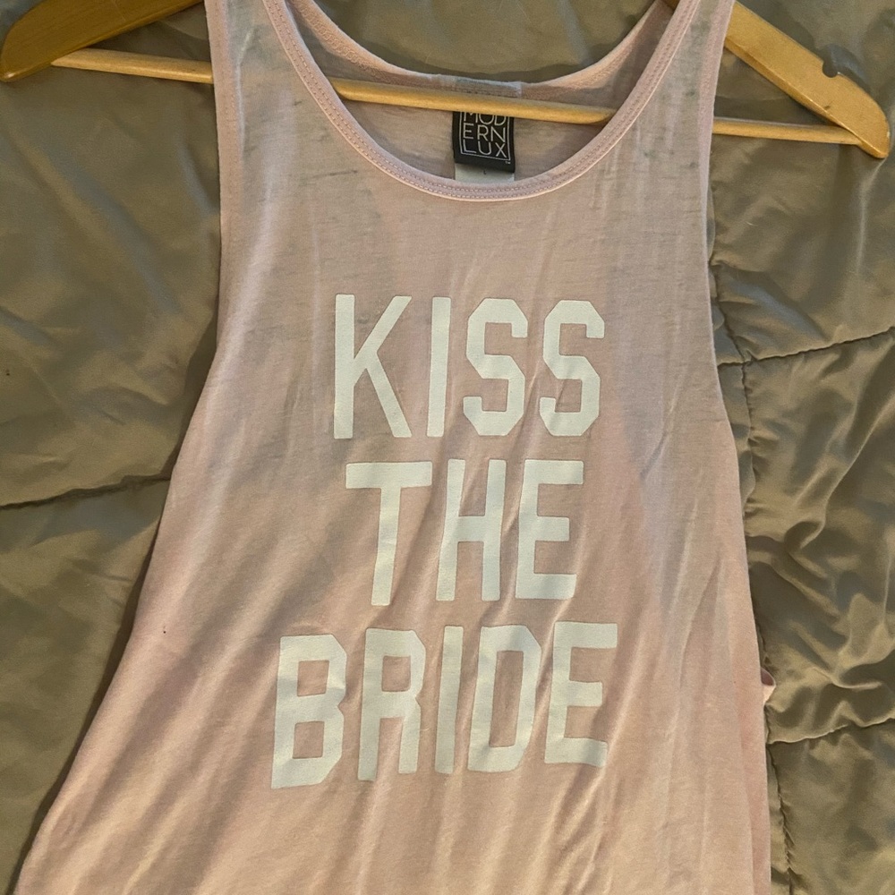 ModernLux Kiss The Bride Racerback Tank Top